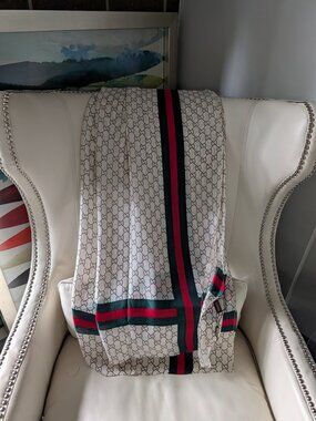 New Gucci Silk Scarf